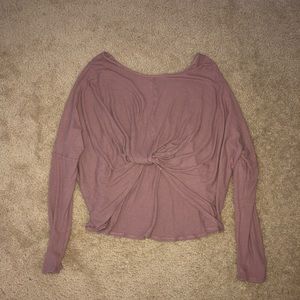 Cropped/Tied Comfy Shirt